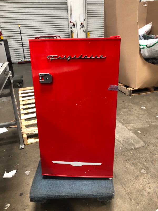 Photo 2 of Frigidaire 3.2 Cu. Ft. Retro Compact Refrigerator with Side Bottle Opener EFR376, Red