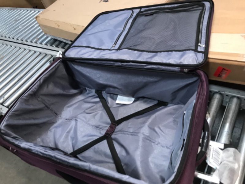 Photo 3 of Samsonite Ascella X Softside Expandable Luggage with Spinner Wheels, Plum, Checked-Large 29-Inch Checked-Large 29-Inch Plum