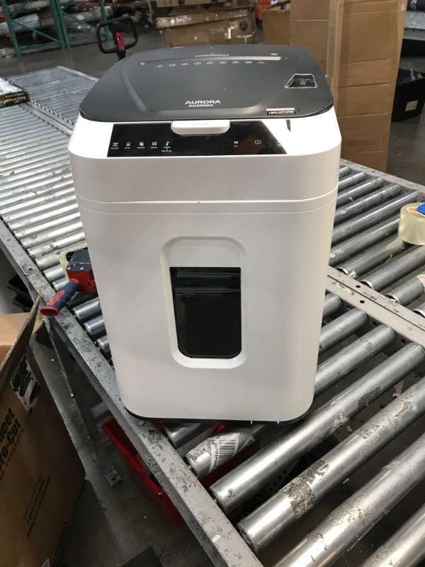 Photo 1 of **PARTS ONLY**
Aurora Commercial Grade 200-Sheet Auto Feed High Security Micro-Cut Paper Shredder/ 60 Minutes/ Security Level P-5 200-Sheet 