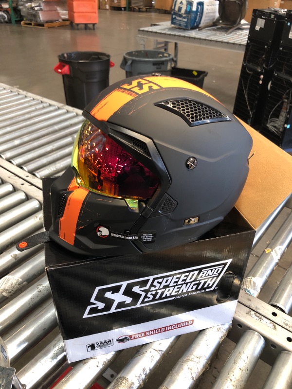 Photo 1 of Speed and Strength SS2400 Tough As Nails Helmet Black/Orange Medium