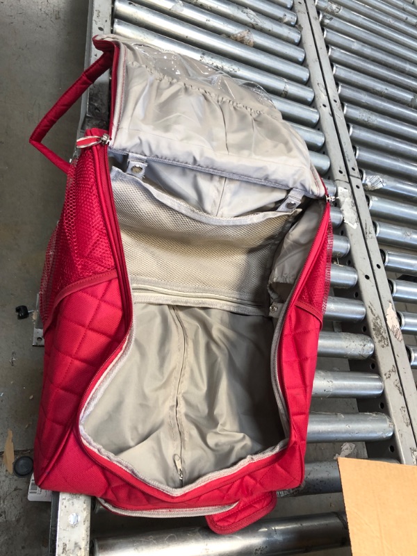 Photo 1 of Rockland Melrose Upright Wheeled Underseater Carry-On Luggage, Red, 16-Inch Carry-On 16-Inch Red
