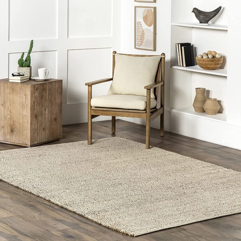 Photo 1 of **DIRTY FROM SHIPPING**NuLOOM Elfriede Farmhouse Jute Blend Area Rug, 2' 6" x 4', Natural
