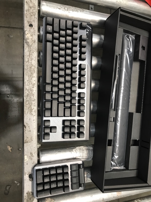 Photo 2 of ****PARTS ONLY NOT FUNCTIONAL***ASUS ROG Claymore II Wireless Modular Gaming Mechanical Keyboard (ROG RX Switches, detachable numpad & wrist rest for TKL 80%/100%, Aura Sync, media controls, fast charge, USB 2.0 Passthrough)-Black
