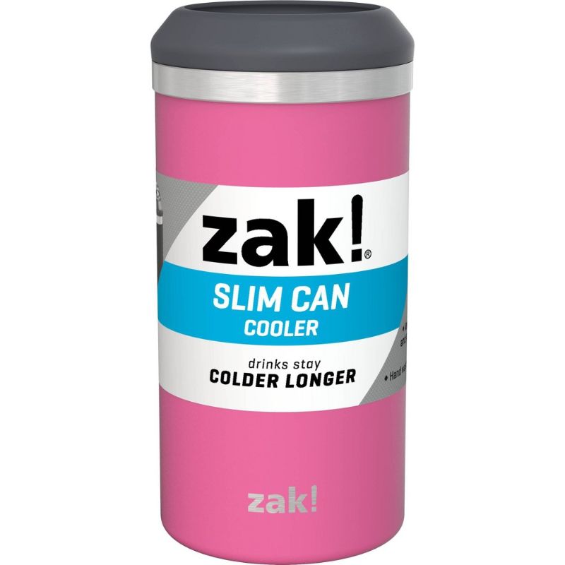 Photo 1 of 2 Zak! Designs 12.5oz SLIM Can Cooler - Rose Pink
