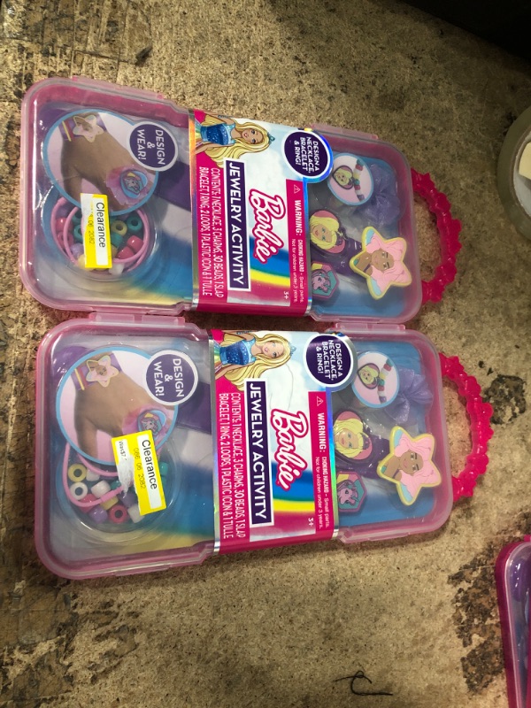 Photo 1 of 2pcks of Barbie Jewelry Activity Set 40 Pieces
