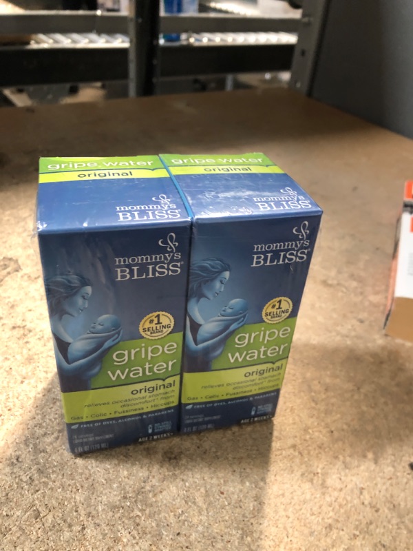 Photo 1 of **EXP DATE 01/2025!! Mommy's Bliss Original Gripe Water, Gas and Colic Relief, Gentle and Safe, Made for Infants, 2 Weeks+, 8 Fl Oz (2 Bottles) 4 Fl Oz (Pack of 2) Gripe Water Original