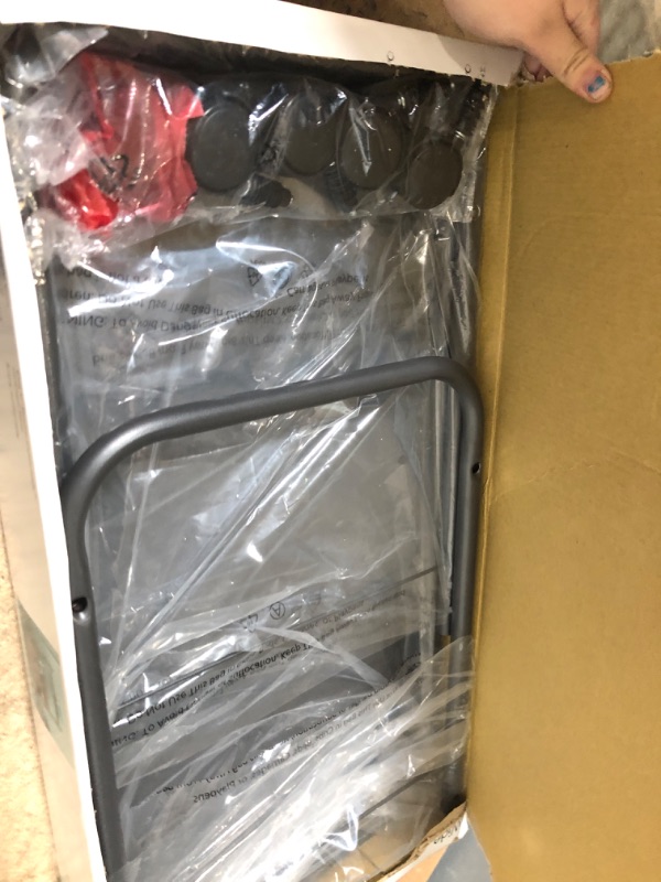 Photo 1 of 3 Shelf Wide Utility Storage Cart Gray - Room Essentials&#8482;