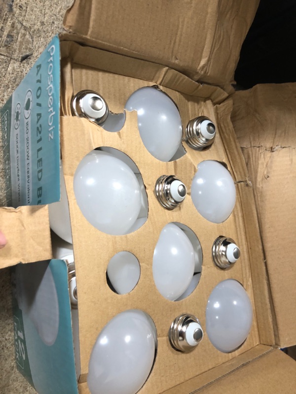 Photo 1 of 150-200W Equivalent 23W LED Bulb, A21 LED Super Bright Light Bulb, 2500 Lumens, Daylight White 5000K for Your Home, Office, Store, Garage, Warehouse, Garden, 12 Pack