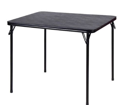 Photo 1 of 34" x 34" Folding Table Black - Plastic Dev Group

