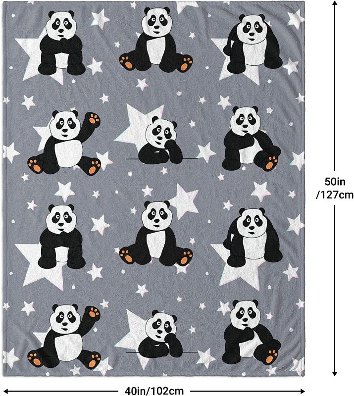 Photo 1 of !!!  BUNDLE 2 pack  !!!

2 - Panda Throw Blanket Cute Baby Blankets for Couch or Bedroom, Warm Fleece Flannel Blanket for Unisex Adults Kids Boys Girls Panda Gifts, Ultra-Soft Cozy Dog Blanket, 40x50 Inches, Panda Star Grey-panda