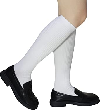 Photo 1 of 2 pack bundle SOCKS

3 Pairs Boys & Girls Cotton School Uniform Knee High Socks Kids Child Soccer Socks Cute Cable Knit Tube Sport Stocking Black 4.5-7