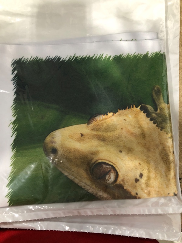 Photo 2 of 3D Rose New Caledonian Crested Gecko Lizard-Na02 Mpr0086-Maresa Pryor Design Pillowcase, 16" x 16"