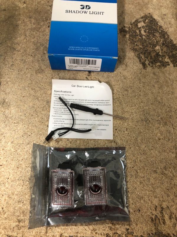 Photo 1 of 2pcs Car Door Lights Logo Projector for Tesla Model 3/Y/S/X Accessories, Tesla Car Door Puddle Lights, Integration Ultra-Brights Car Welcome Light with Extension Cord
