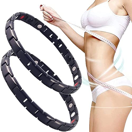 Photo 1 of Magnetic Lymph Detox Bracelet, Magnetic Bracelets  (2PCS Black) 2pack 