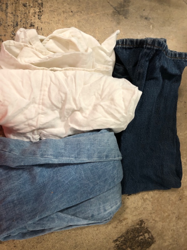 Photo 1 of 10 assorted kid jean pants, beach shirt, baby socks, and shirt