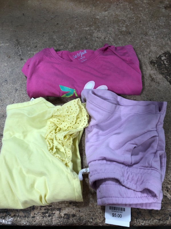 Photo 2 of 10 assorted clothing items kids shorts, shirts and pajamas