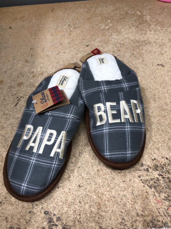 Photo 1 of En's Dluxe by Dearfoas Papa Bear Fathers' Day Slippers - MEDIUM 9/10 
