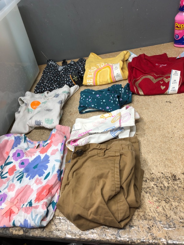 Photo 1 of BUNDLE OF 7 ASSORTED BABY/KIDS CLOTHING- S, 5T, 3T, 18M, 9M