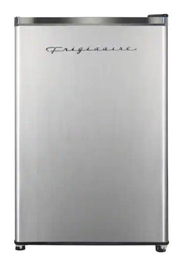 Photo 1 of 4.6 cu. ft. Retro Mini Fridge with Platinum Door Design with Freezer
