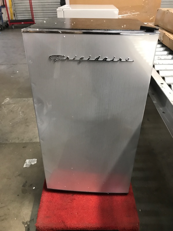 Photo 1 of 4.6 cu. ft. Retro Mini Fridge with Platinum Door Design with Freezer
