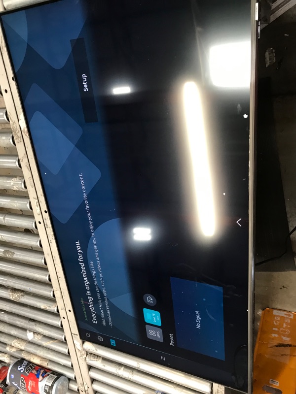 Photo 5 of NON FUCNTIONAL SOLD FOR PARTS ONLY
**CRACKED IN CORNER **SAMSUNG 50-Inch Class QLED Q60B Series - 4K UHD Dual LED Quantum HDR Smart TV with Alexa Built-iN