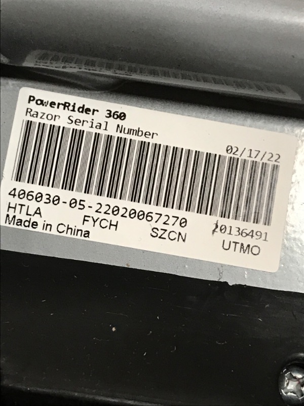 Photo 1 of Razor PowerRider 360 for Kids Ages 8+ - Electric Tricycle, Up to 9 mph, Welded Steel Fork, 12V Powered Ride-On, For Riders up to 120 lbs