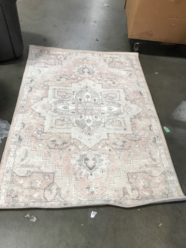 Photo 2 of 5'6" x 4' Surya Becki Owens x Surya Elle Taupe Oriental Rug