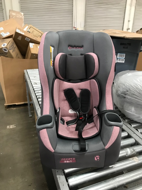 Photo 4 of Baby Trend Trooper 3-in-1 Convertible Car Seat, Cassis Pink
