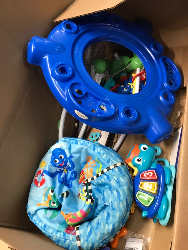 Photo 2 of ***MISSING COMPONENTS*** Baby Einstein Neptune's Ocean Discovery Activity Jumper, Ages 6 months +, Max weight 25 lbs., Unisex
