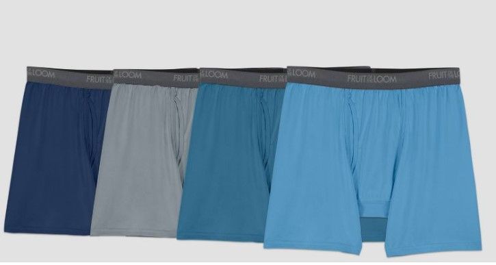 Photo 1 of Fruit of the Loom Men's Comfort Stretch Microfiber Boxer Briefs 4pk - Colors May Vary
SIZE- S 28-30 IN
