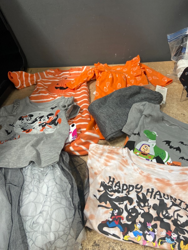 Photo 1 of BUNDLE OF ASSORTED CLOTHING FOR BABIES (SIZES/COLORS/STYLES VARY) - SIZES: 12M, 2T, NB, 18M- 6 PIECES