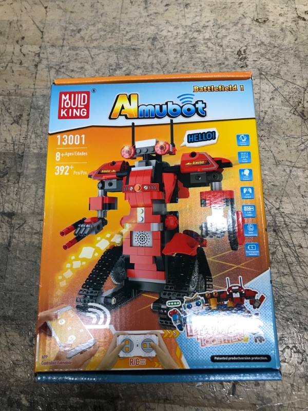 Photo 2 of  Almubot Battlefield I, STEM Remote Controlled Robot Building Blocks Kits, 515 Pieces, for Boys and Girls Ages 8-12