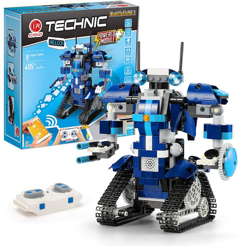 Photo 1 of  Almubot Battlefield I, STEM Remote Controlled Robot Building Blocks Kits, 515 Pieces, for Boys and Girls Ages 8-12