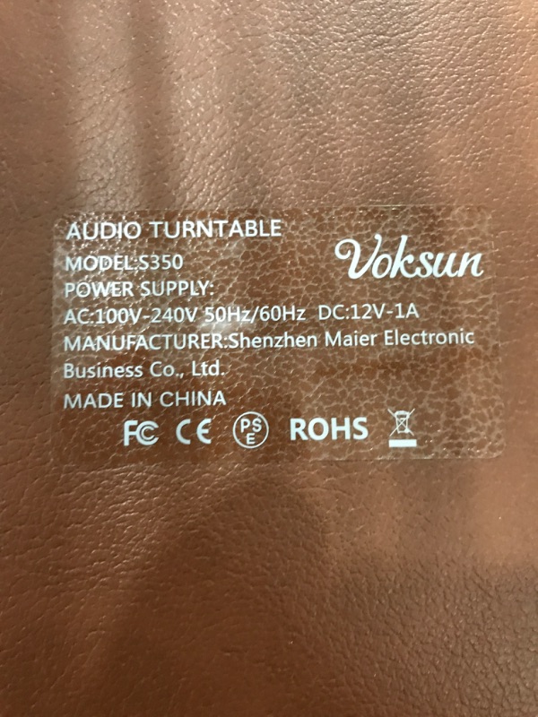 Photo 1 of Voksun Record Player, Vintage Bluetooth Turntable with Built-in Stereo Speakers, 3-Speed Suitcase Vinyl Player, Supports Vinyl to MP3 Recording, Phonograph with AUX USB RCA Headphone Jack, Crimson
