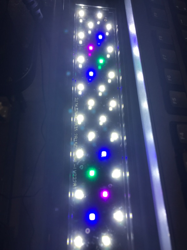 Photo 2 of 	
Aquaneat Aquarium Led Light Marine Fowlr Blue & White 12 20 24 30 36
This LED fixture provides a high quality, energy efficient light fixture. Long lasting LEDs with no bulb replacement required. FEATURE: Super bright and energy efficient LED