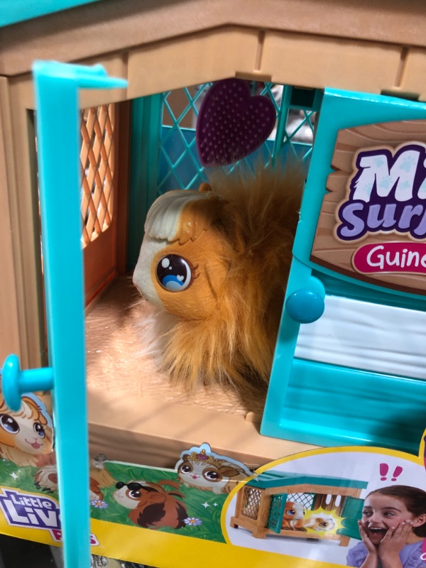 Photo 3 of +Little Live Pets - Mama Surprise | Soft, Interactive Mama Guinea Pig and her Hutch, and her 3 Surprise Babies. 20+ Sounds & Reactions. for Kids Ages 4+, Multicolor, 7.8 x 11.93 x 11.38 inches
***MISSING PARTS***