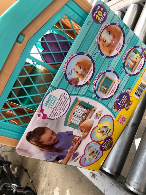 Photo 1 of +Little Live Pets - Mama Surprise | Soft, Interactive Mama Guinea Pig and her Hutch, and her 3 Surprise Babies. 20+ Sounds & Reactions. for Kids Ages 4+, Multicolor, 7.8 x 11.93 x 11.38 inches
***MISSING PARTS***