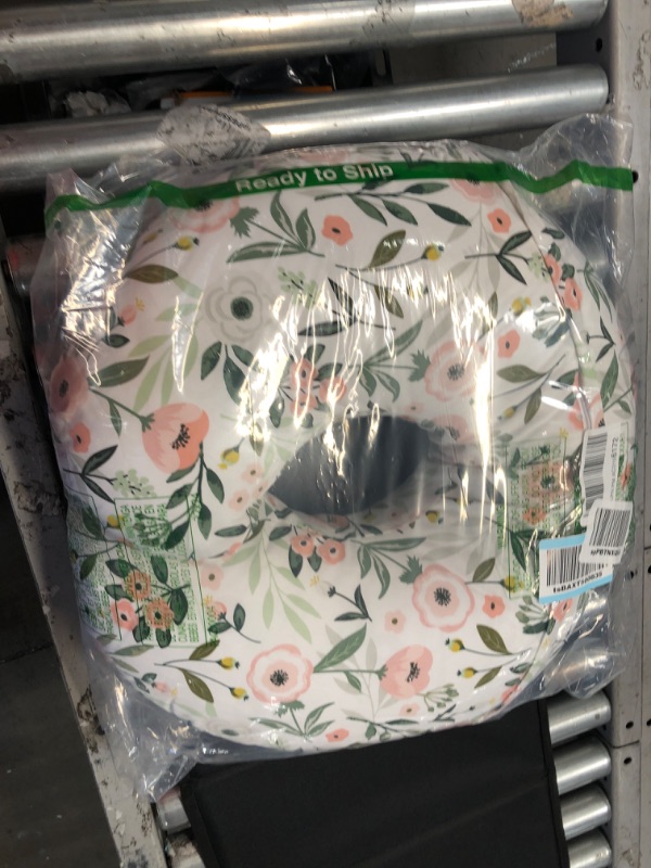 Photo 1 of Boppy Nursing Pillow and Positioner—Original | Pink Garden Flowers | Breastfeeding, Bottle Feeding, Baby Support | with Removable Cotton Blend Cover | Awake-Time Support , 20x16x5.5 Inch (Pack of 1)