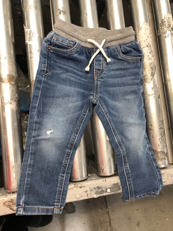 Photo 2 of General Brand Cat & Jack Medium Wash Pull On Jeans
