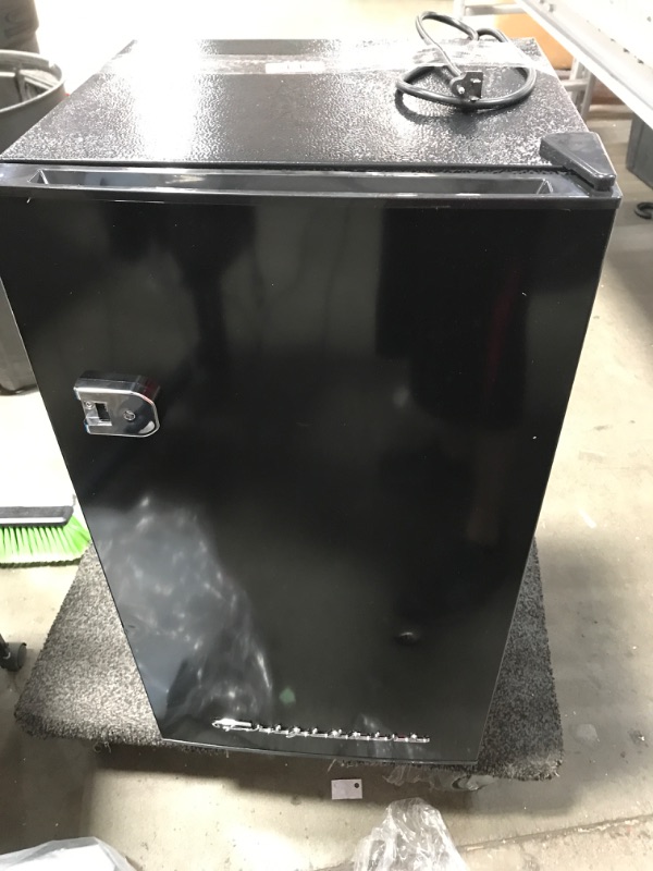 Photo 2 of **MINOR DAMAGE**  FRIGIDAIRE EFR331-BLACK 3.2 Cu ft Eraser Board Mini Compact Dorm Fridge (Black) 3.2 cu ft BLACK