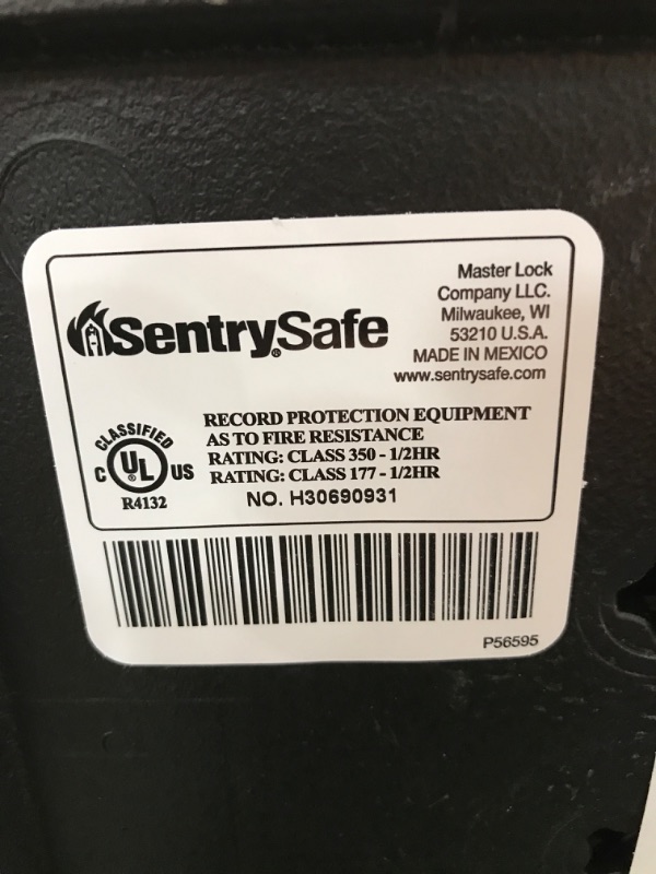 Photo 5 of Sentrysafe 1200 Fire Safe Lock Box