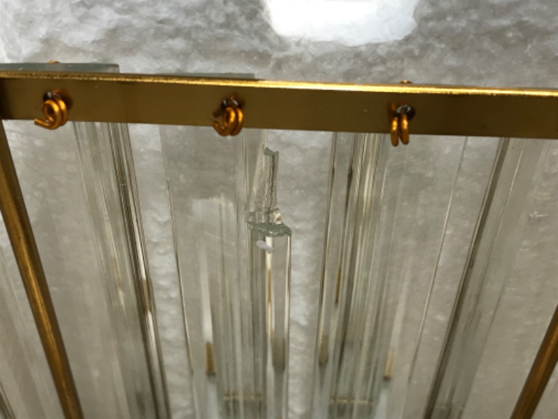 Photo 7 of *** some of the glass cups have slight cracks see pictures *** ZHLWIN Modern Gold Crystal Bathroom Vanity Light 6-Lights Modern Bathroom Wall Light Gold Bathroom Vanity Light Fixtures Gold 6-Light