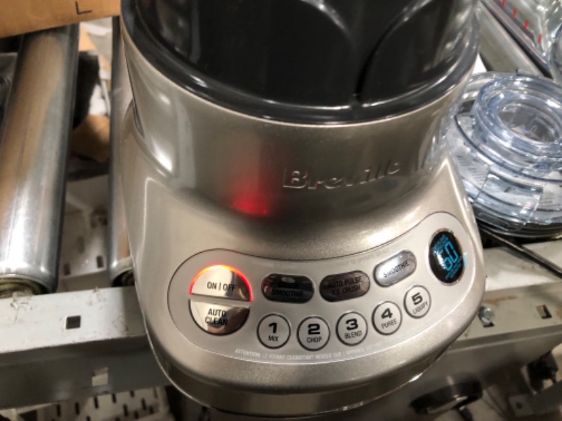 Photo 2 of **SEE NOTES**
Breville Fresh and Furious Blender, Silver, BBL620SIL