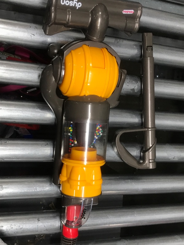 Photo 5 of Casdon Dyson Ball | Miniature Dyson Ball Replica For Children Aged 3+ | Features Working Suction To Add Excitement To Playtime Grey/Yellow