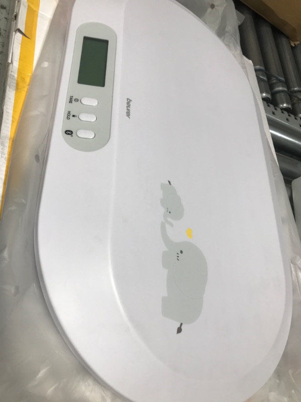 Photo 1 of Beurer BY90 Baby Scale, Pet Scale, Digital,  tracking weight with App | For: Infant, Newborn, Toddler /Puppy, Cat - Animals | LCD Display, weighs Lbs/Kg/Oz Highly accurate with Bluetooth/measuring Tape
