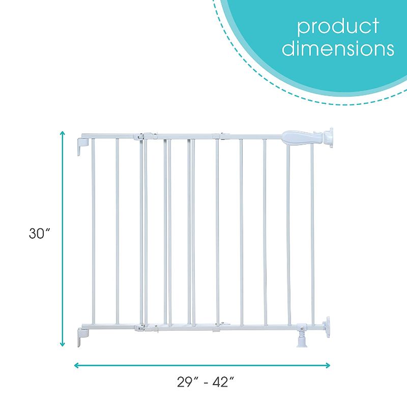 Photo 1 of (White) Summer Top Of Stairs Metal Gate  6-24 Mo Baby Gatr Assembly Required 29"-42" Width, 30" Height (Doorway Mount & Stairway Hardware Included) 