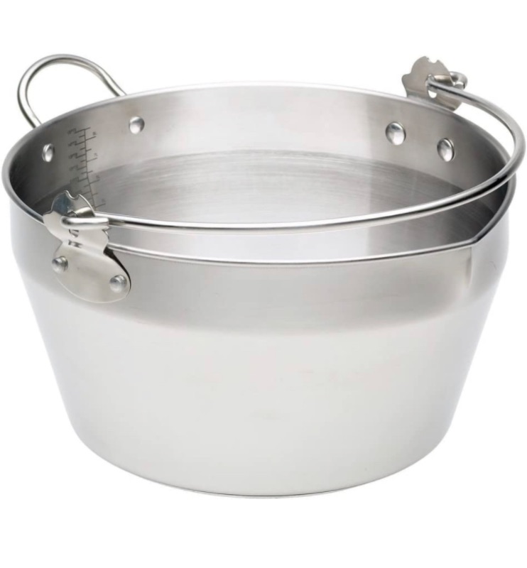 Photo 1 of Kitchencraft Home Made Stainless Steel Maslin Pan With Handle, 9 Litre