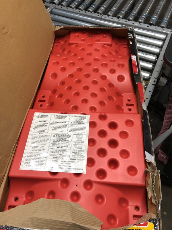 Photo 2 of BIG RED TRP6240 Torin Blow Molded Plastic Rolling Garage/Shop Creeper: 40" Mechanic Cart with Padded Headrest, Dual Tool Trays and 6 Casters, Red