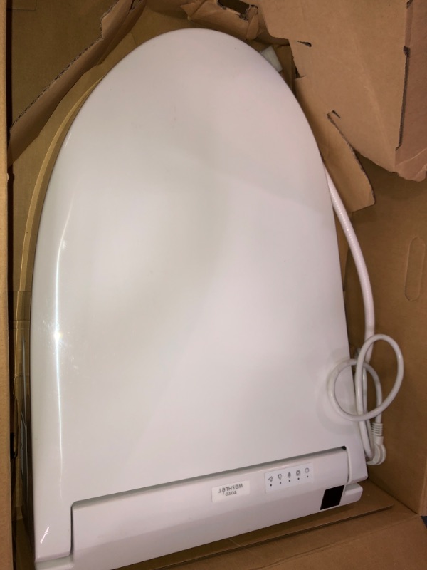 Photo 2 of (PARTS ONLY)TOTO SW3084#01 WASHLET C5 Electronic Bidet Toilet Seat with PREMIST and EWATER+ Wand Cleaning, Elongated, Cotton White C5 Elongated Cotton White