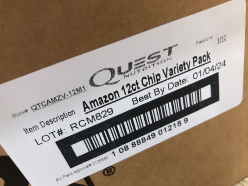 Photo 2 of **EXP DATE: 01/04/2024**
Quest Tortilla Style Protein Chips Variety Pack, Chili Lime, Nacho Cheese, Loaded Taco, 1.1 Ounce (Pack of 12)
